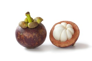 offene Mangostanfrucht